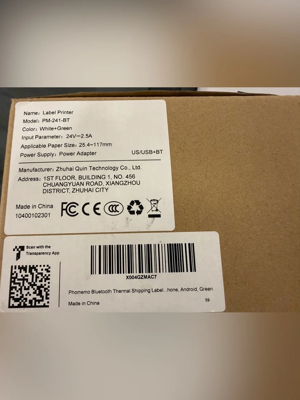 Phomemo Label Printer 241-BT